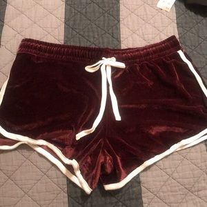 Velvet shorts